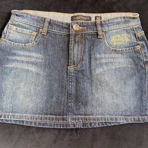 Ladies denim mini skirt